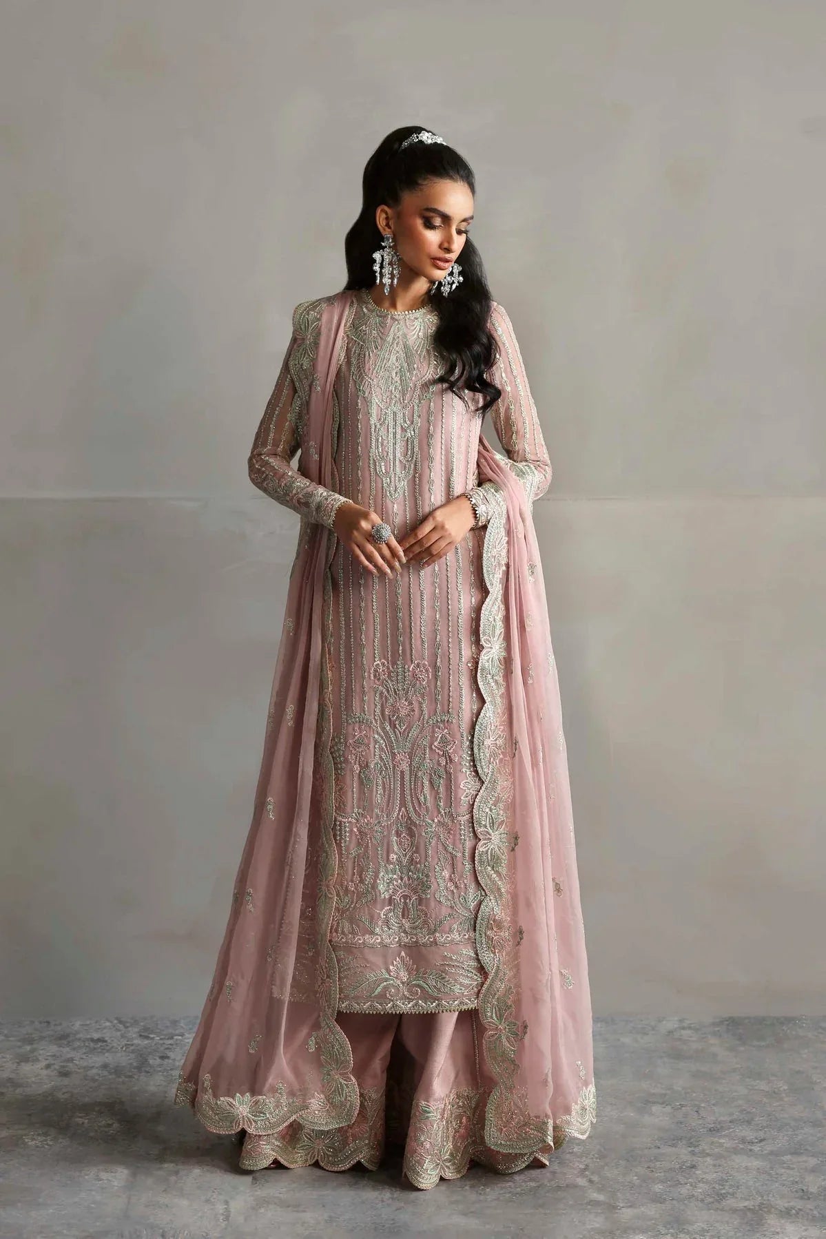 Akbar Aslam | Meeras Luxury Chiffon 25 | Gulnour - Aqsa Fabrics