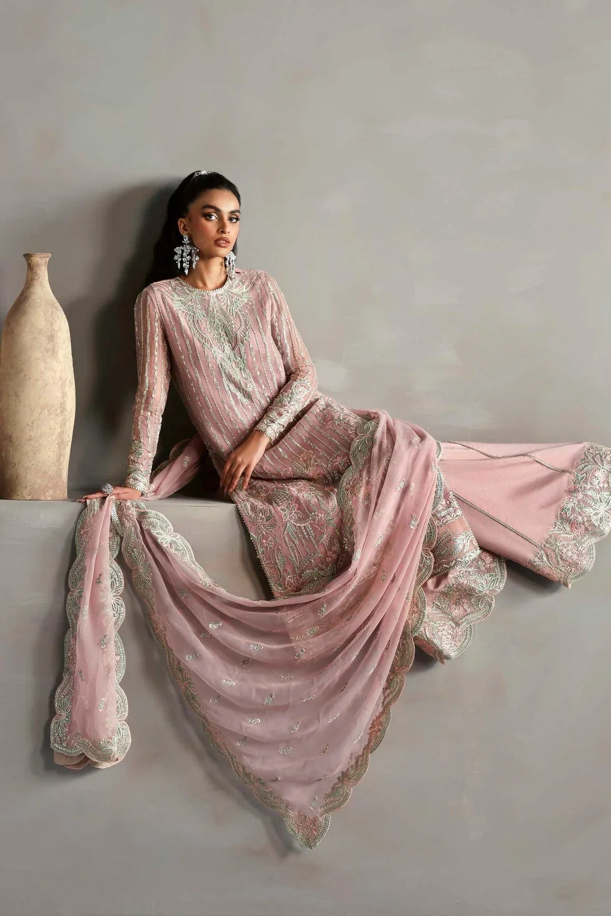 Akbar Aslam | Meeras Luxury Chiffon 25 | Gulnour - Aqsa Fabrics