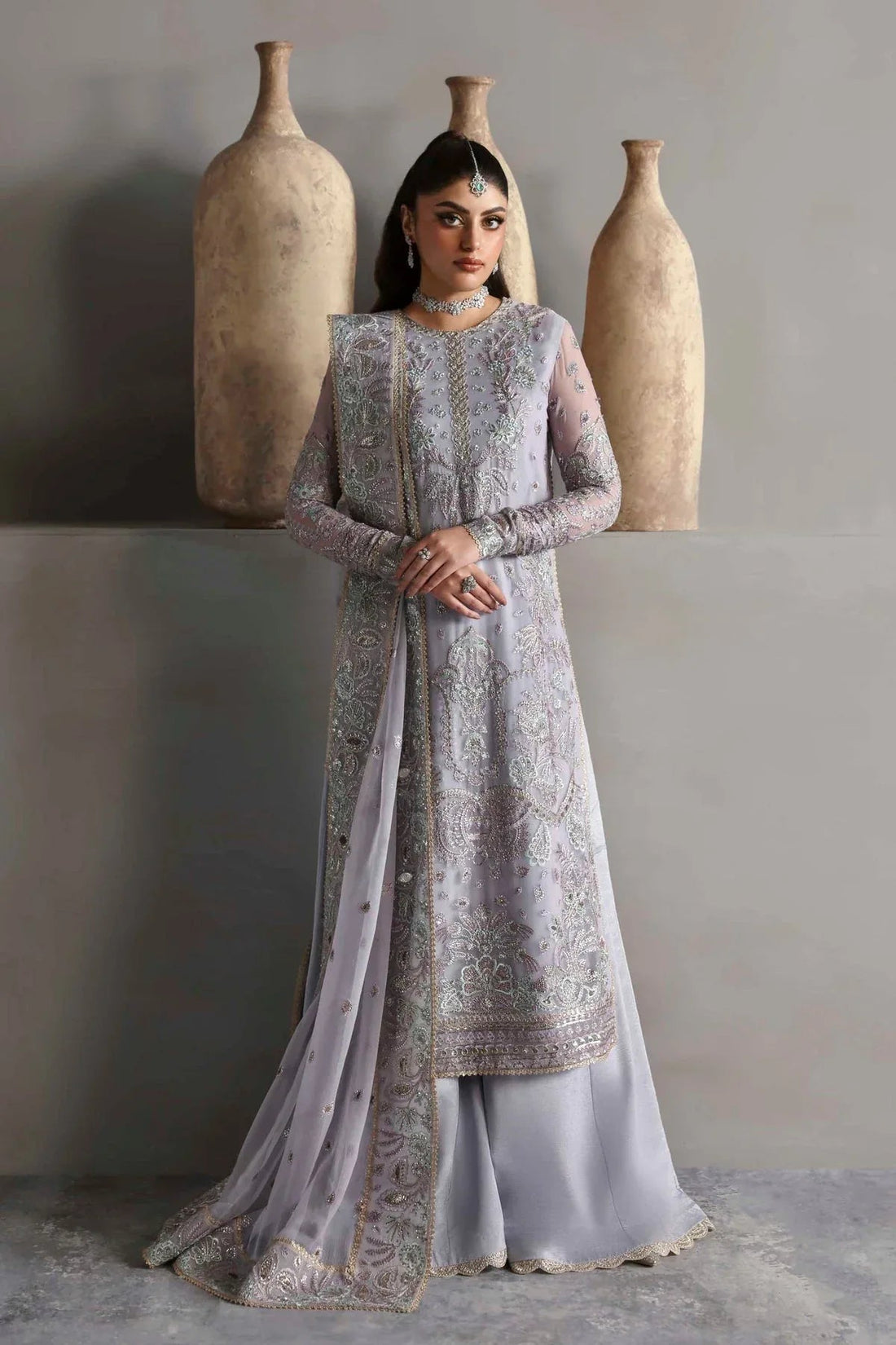 Akbar Aslam | Meeras Luxury Chiffon 25 | Emeraya - Aqsa Fabrics