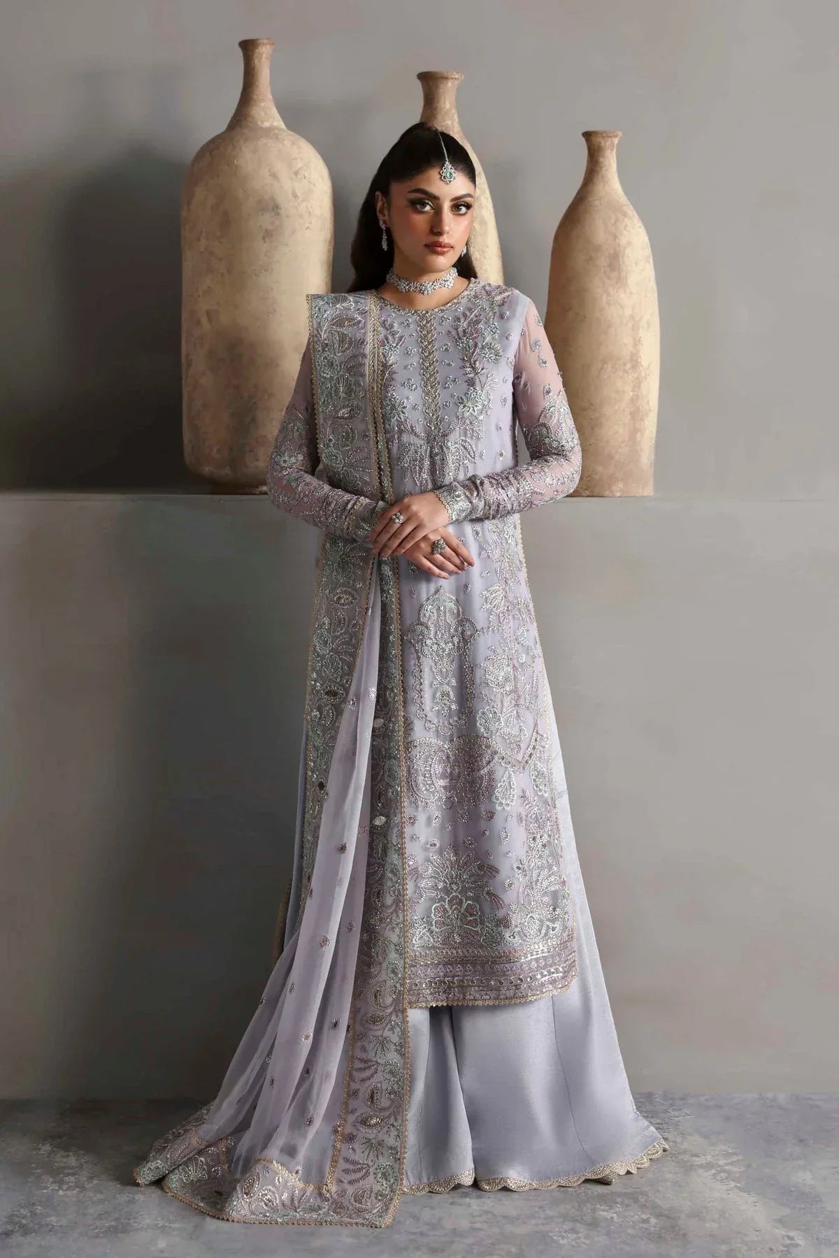 Akbar Aslam | Meeras Luxury Chiffon 25 | Emeraya - Aqsa Fabrics