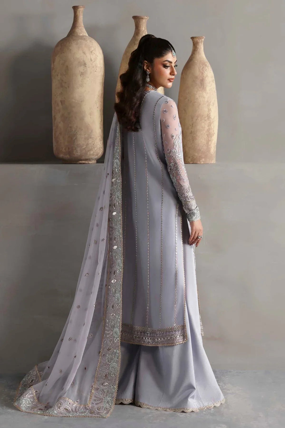 Akbar Aslam | Meeras Luxury Chiffon 25 | Emeraya - Aqsa Fabrics
