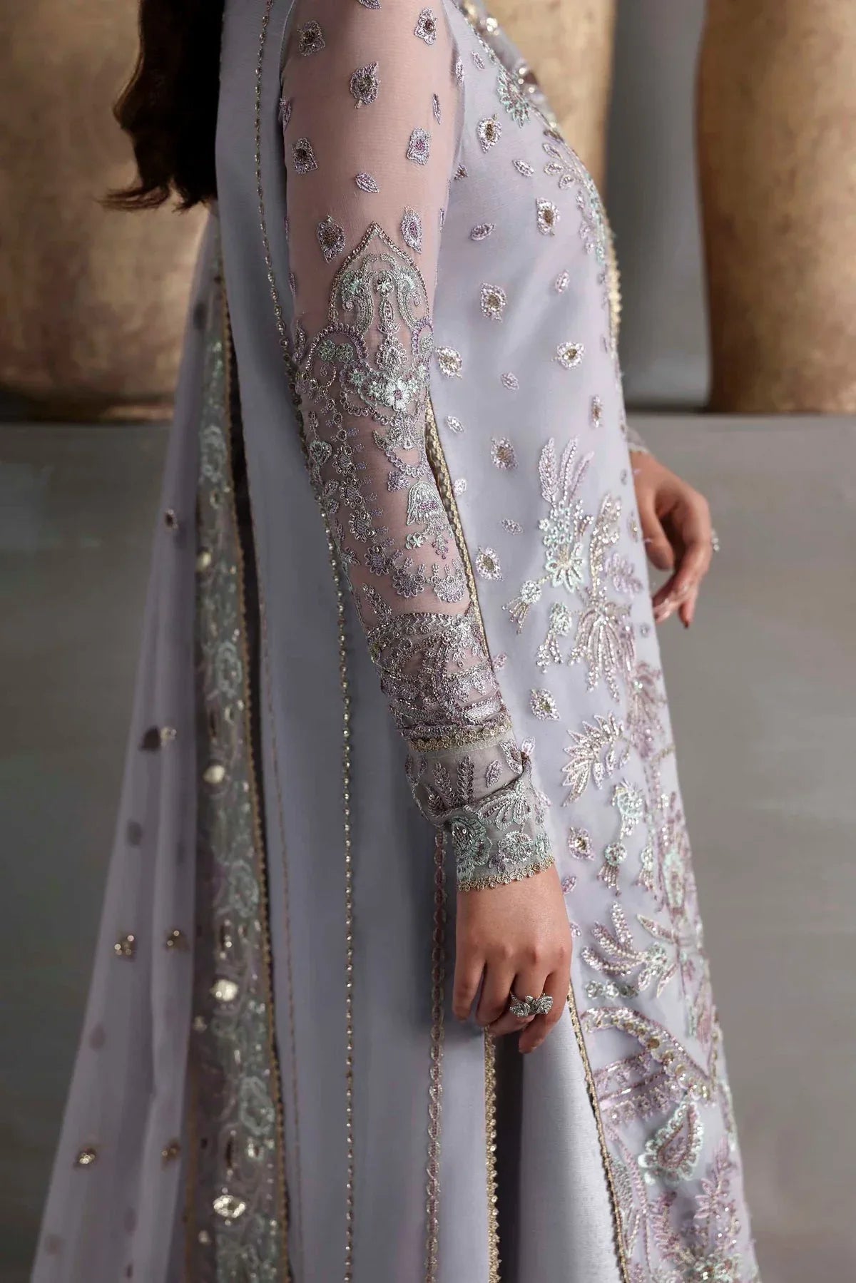Akbar Aslam | Meeras Luxury Chiffon 25 | Emeraya - Aqsa Fabrics