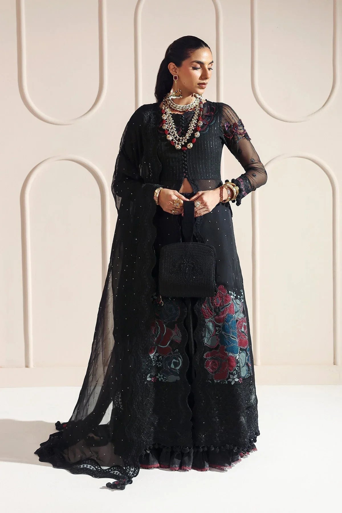 Alizeh | Aymal Luxury Bamber Chiffon | MEERAB - Aqsa Fabrics