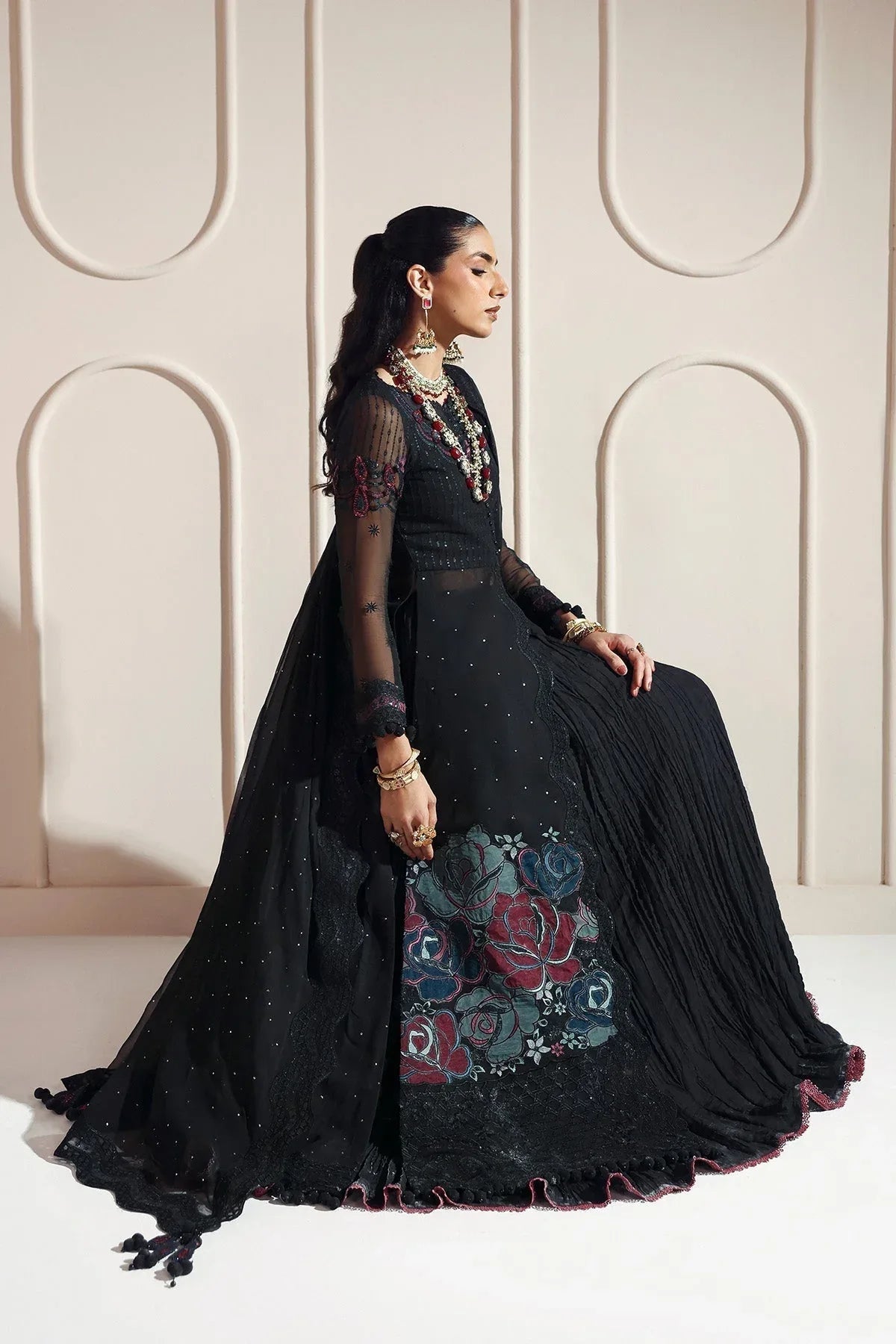 Alizeh | Aymal Luxury Bamber Chiffon | MEERAB - Aqsa Fabrics