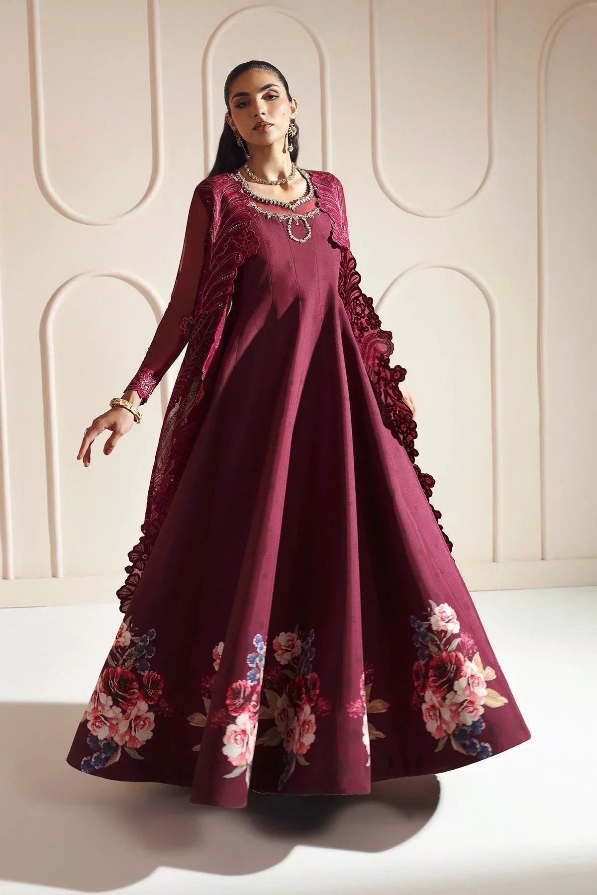Alizeh | Aymal Luxury Bamber Chiffon | JUGNU - Aqsa Fabrics