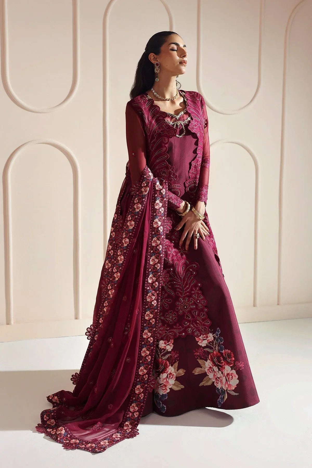 Alizeh | Aymal Luxury Bamber Chiffon | JUGNU - Aqsa Fabrics