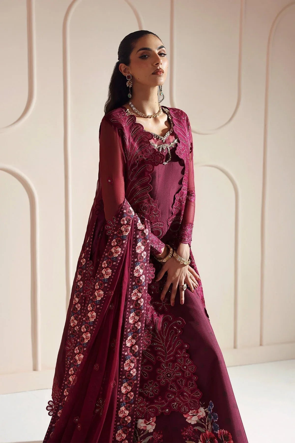 Alizeh | Aymal Luxury Bamber Chiffon | JUGNU - Aqsa Fabrics