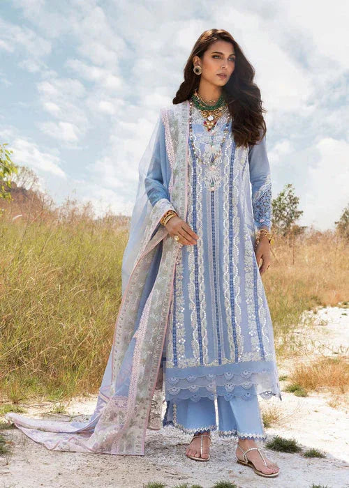 Saira Shakira | Luxury Lawn 25 | NADINE-A - Aqsa Fabrics