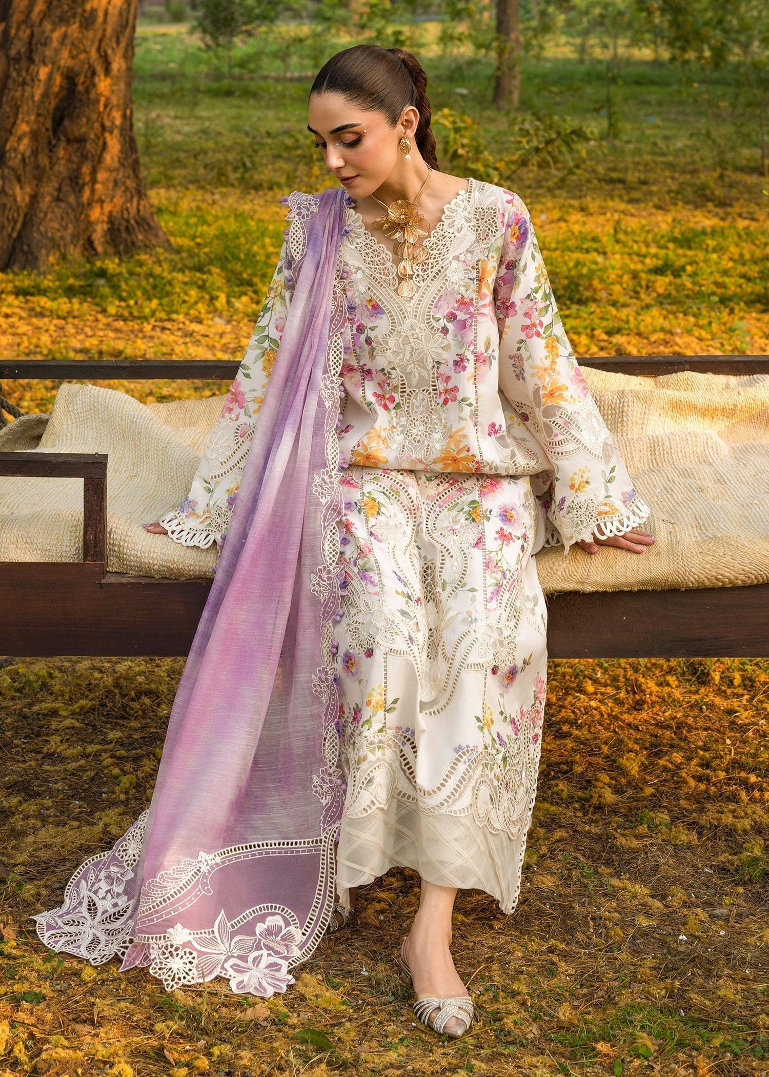 Crimson | Tasawar 25 | PETALS AND PROMISES - D2B - Aqsa Fabrics