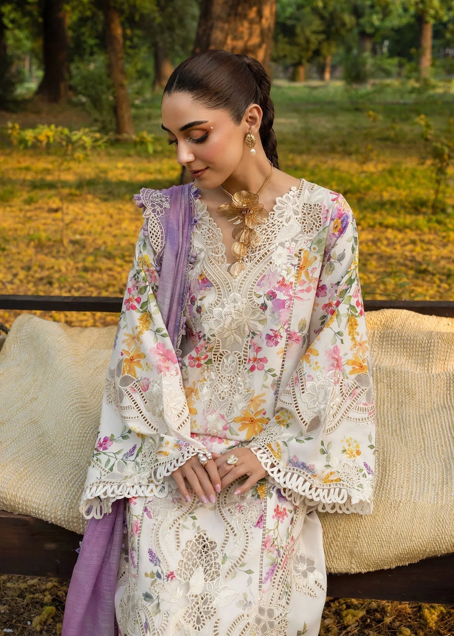 Crimson | Tasawar 25 | PETALS AND PROMISES - D2B - Aqsa Fabrics
