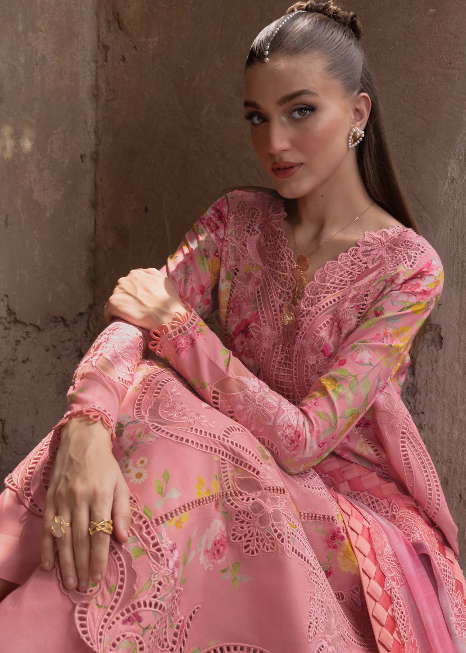 Crimson | Tasawar 25 | PETALS AND PROMISES - D2A - Aqsa Fabrics
