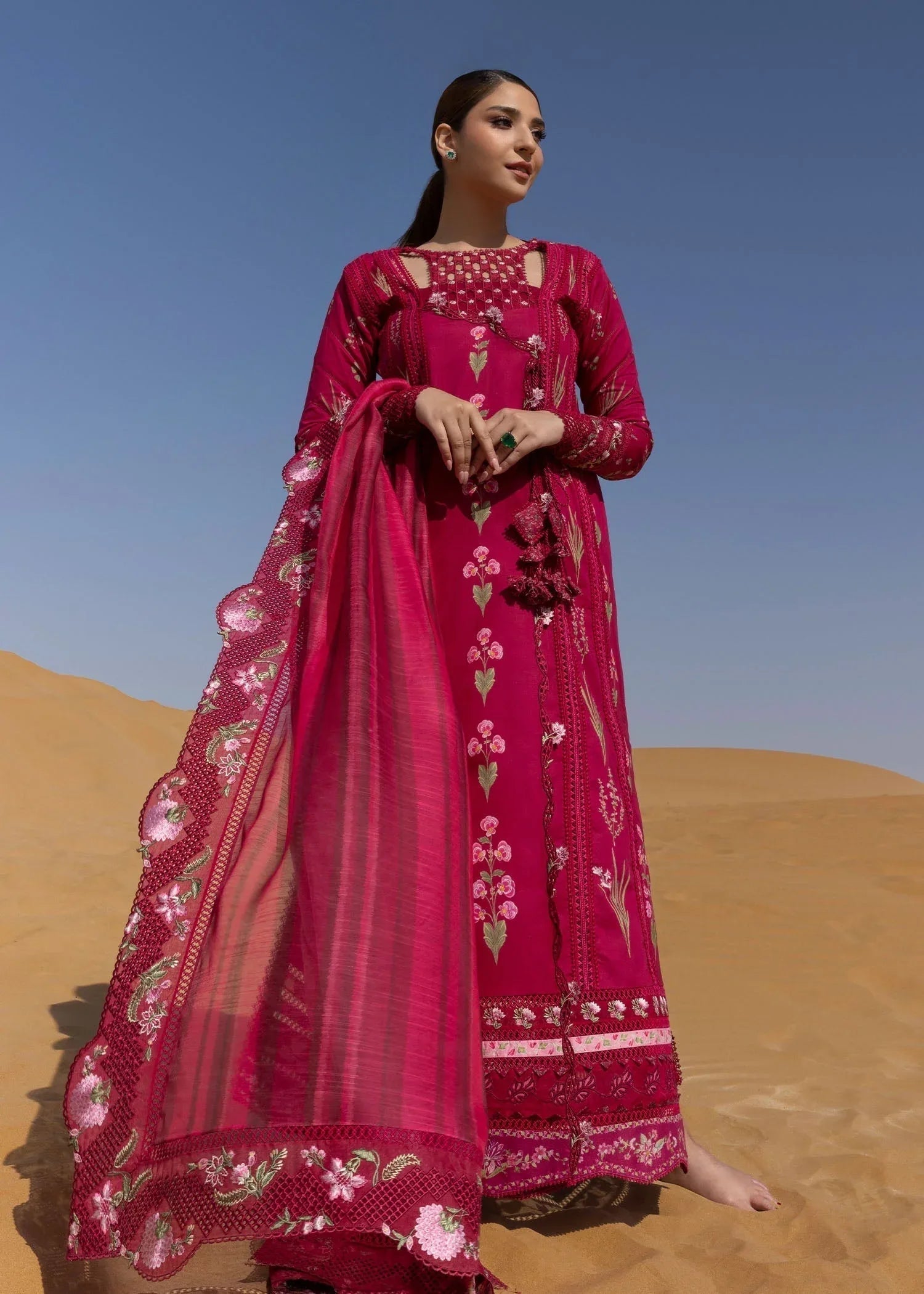 Crimson | Floe by Crimson | Once Upon A Flower - D9 A - Aqsa Fabrics