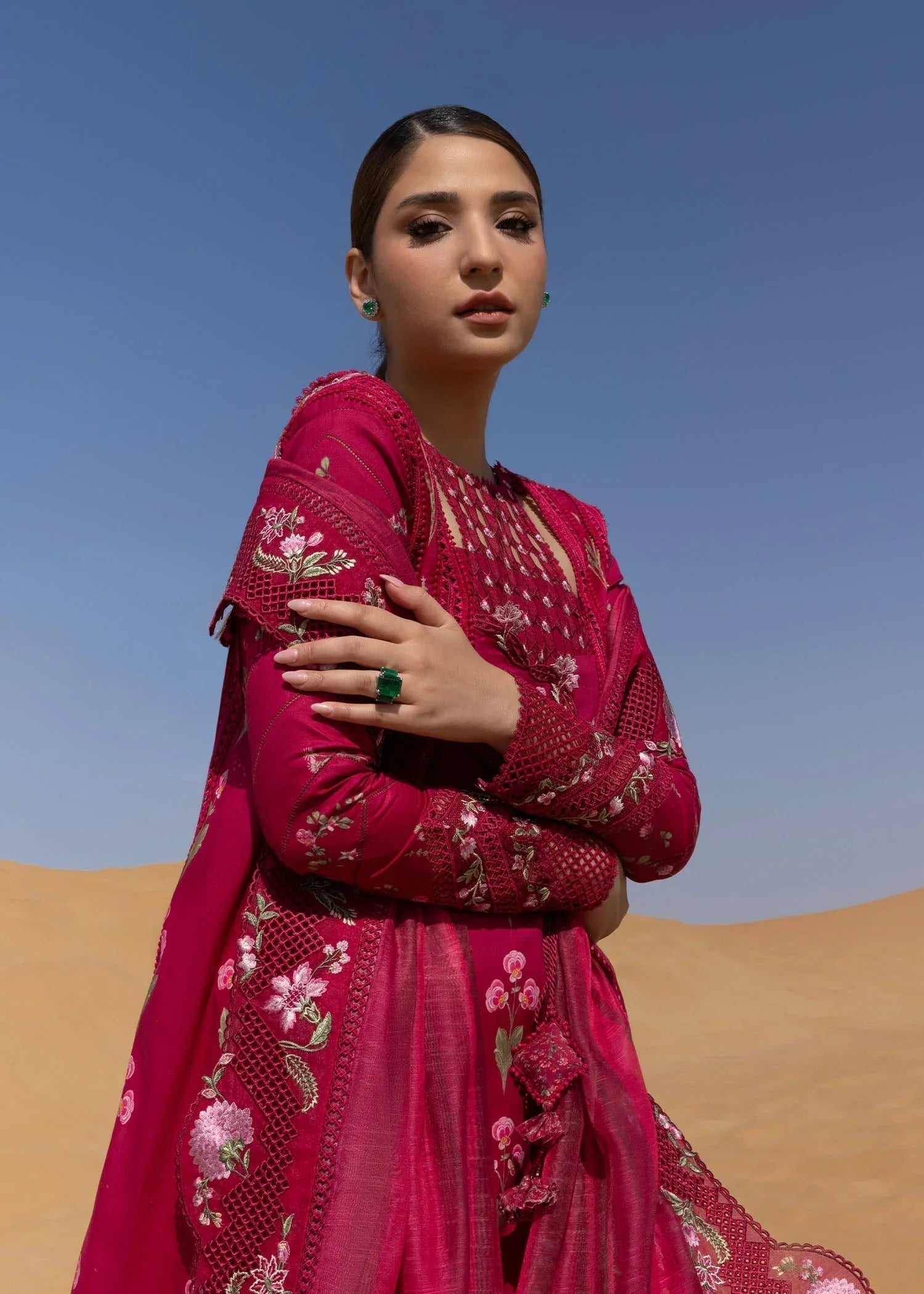 Crimson | Floe by Crimson | Once Upon A Flower - D9 A - Aqsa Fabrics