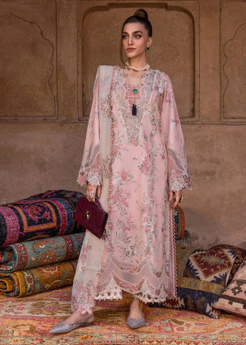 Crimson | Tasawar 25 | LAVENDER FALL - D5A - Aqsa Fabrics