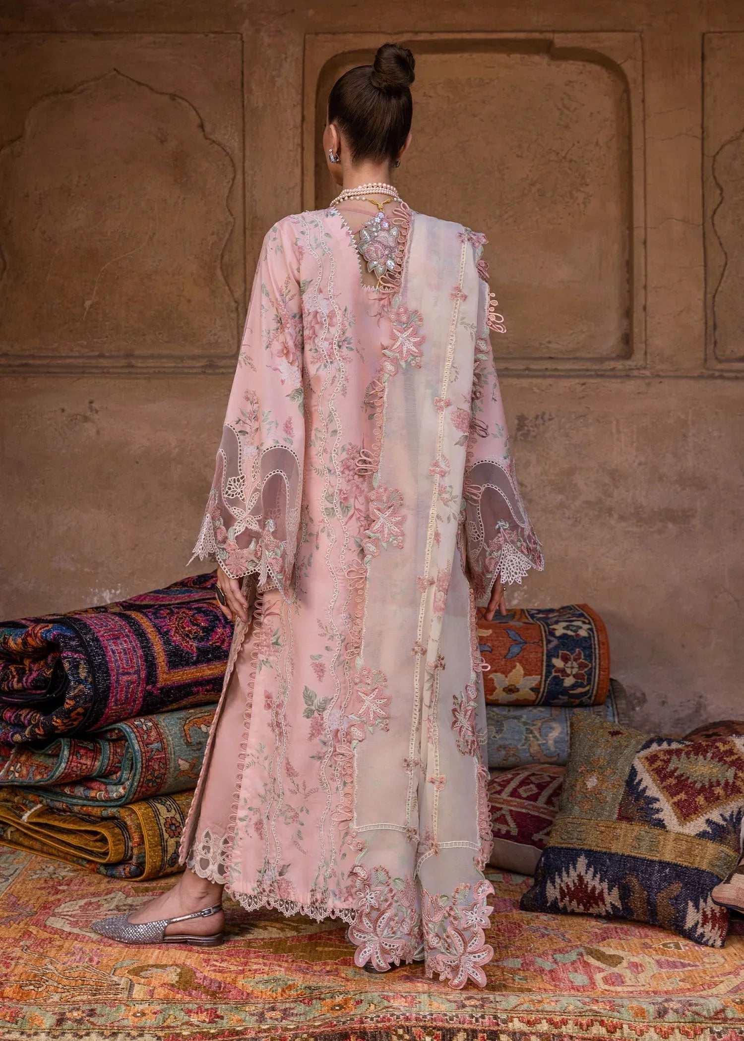 Crimson | Tasawar 25 | LAVENDER FALL - D5A - Aqsa Fabrics