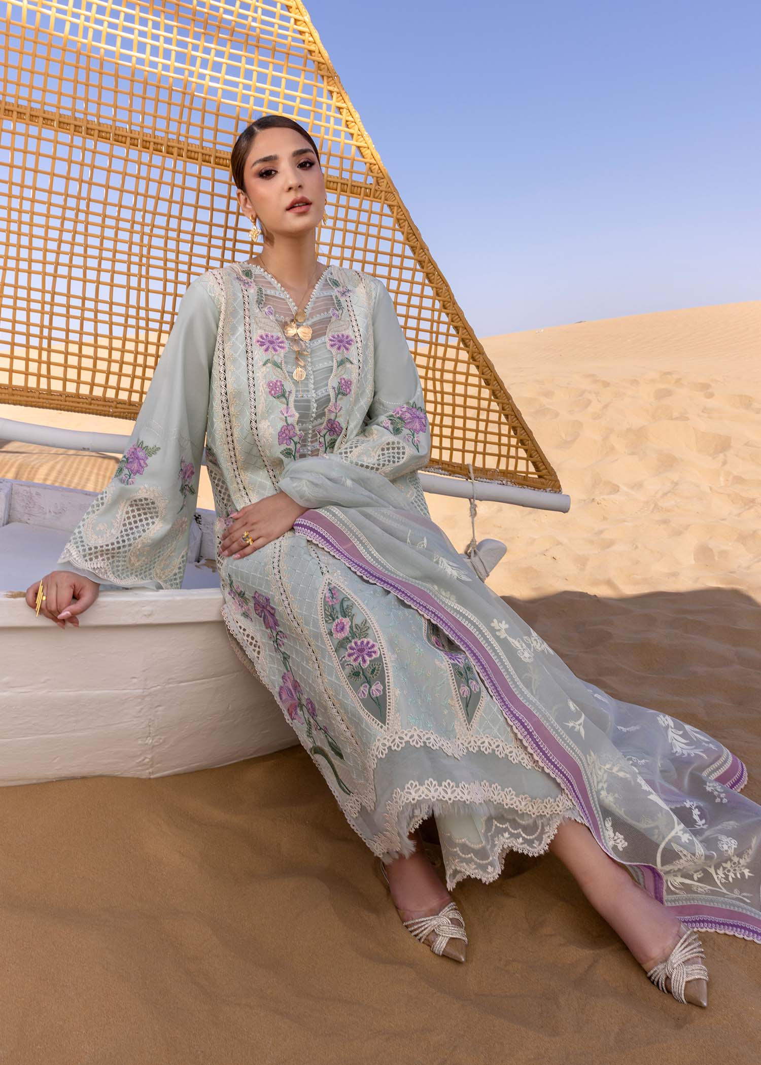 Crimson | Floe by Crimson | A Handmade Tale - D2 A - Aqsa Fabrics