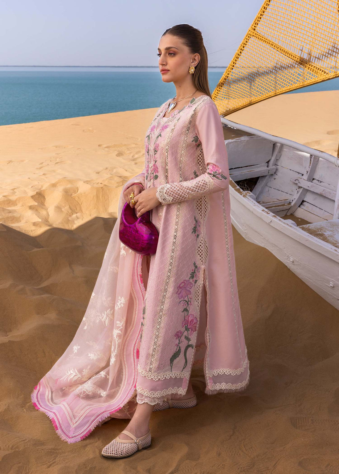 Crimson | Floe by Crimson | A Handmade Tale - D2 B - Aqsa Fabrics