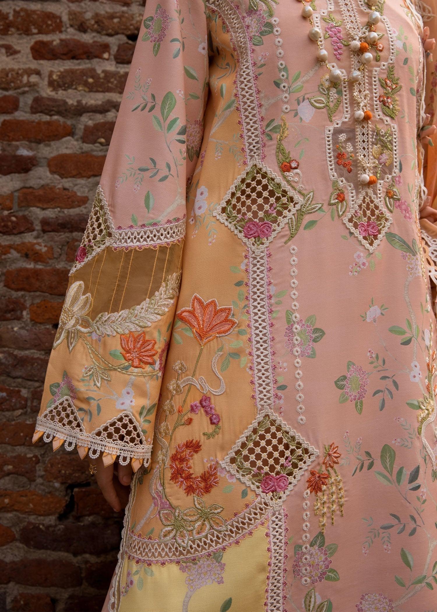 Crimson | Tasawar 25 | BONJOUR AND BLOOM - D4B - Aqsa Fabrics