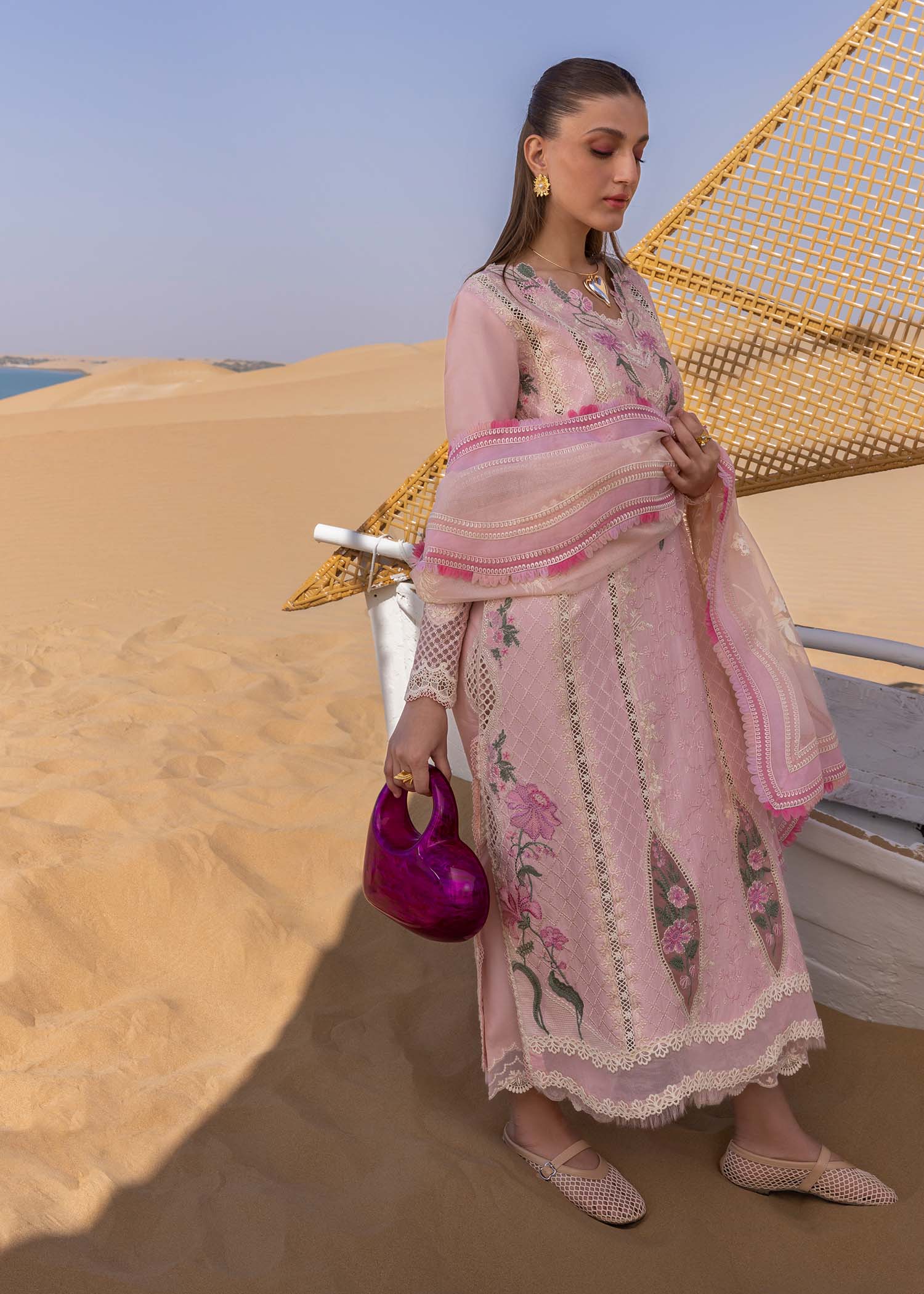Crimson | Floe by Crimson | A Handmade Tale - D2 B - Aqsa Fabrics