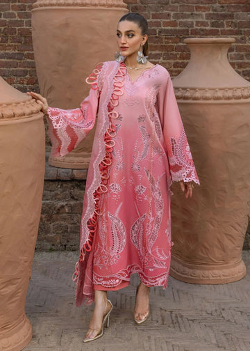 Crimson | Tasawar 25 | ALL THINGS OMBRE - D1B - Aqsa Fabrics