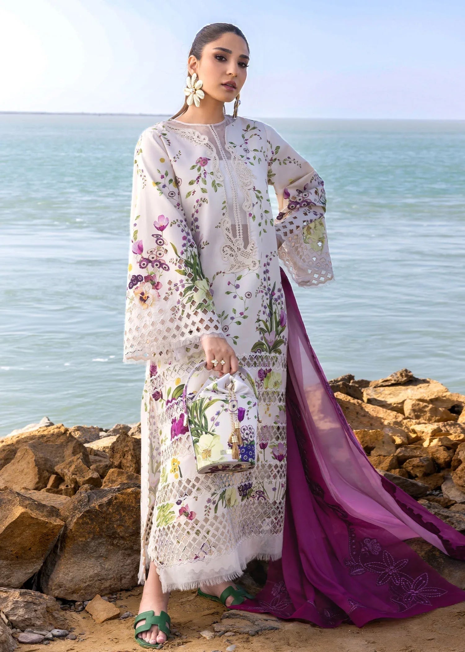 Crimson | Floe by Crimson | Bloom Bold - D4 A - Aqsa Fabrics
