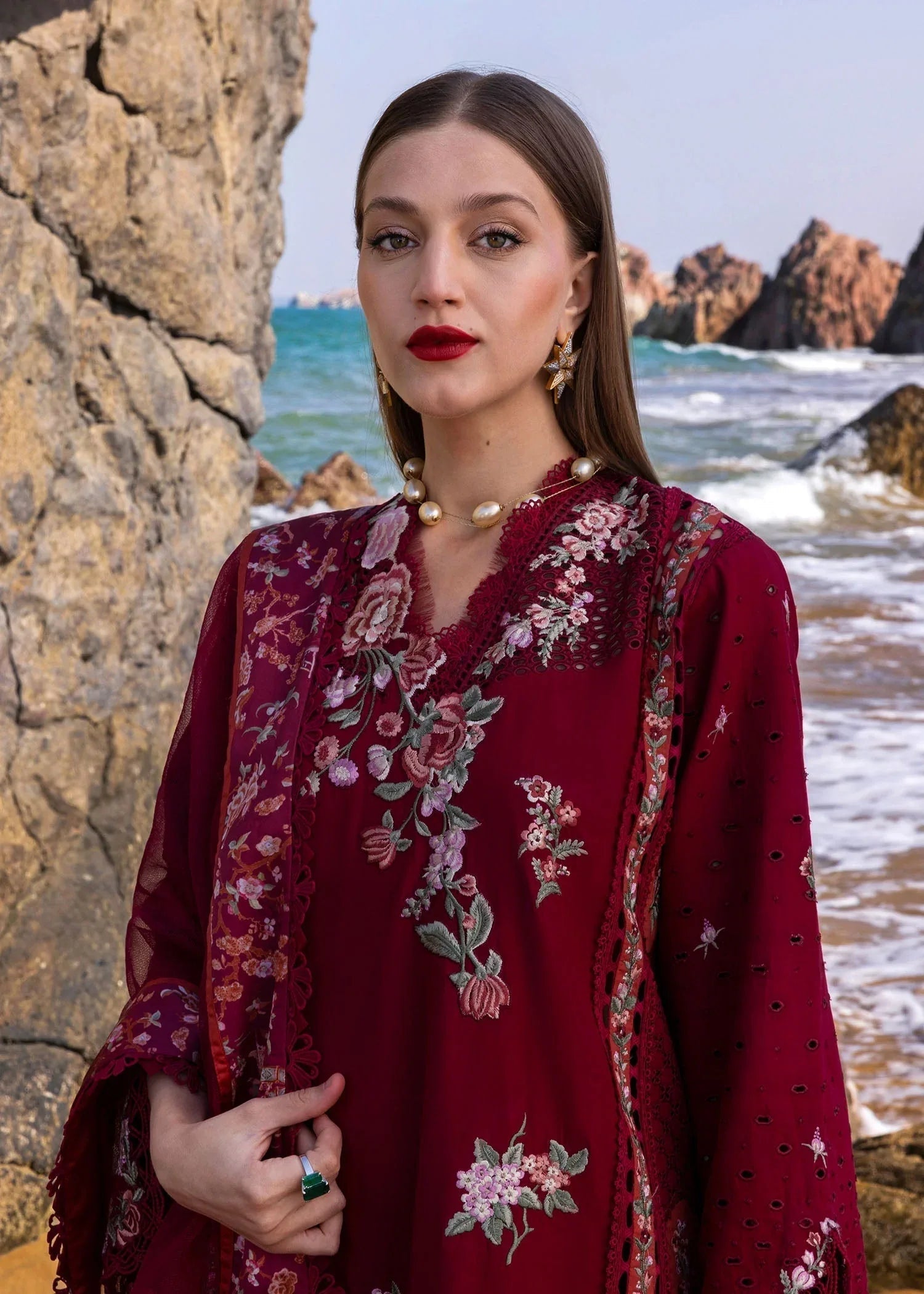 Crimson | Floe by Crimson | Parsi Threads - D5 B - Aqsa Fabrics