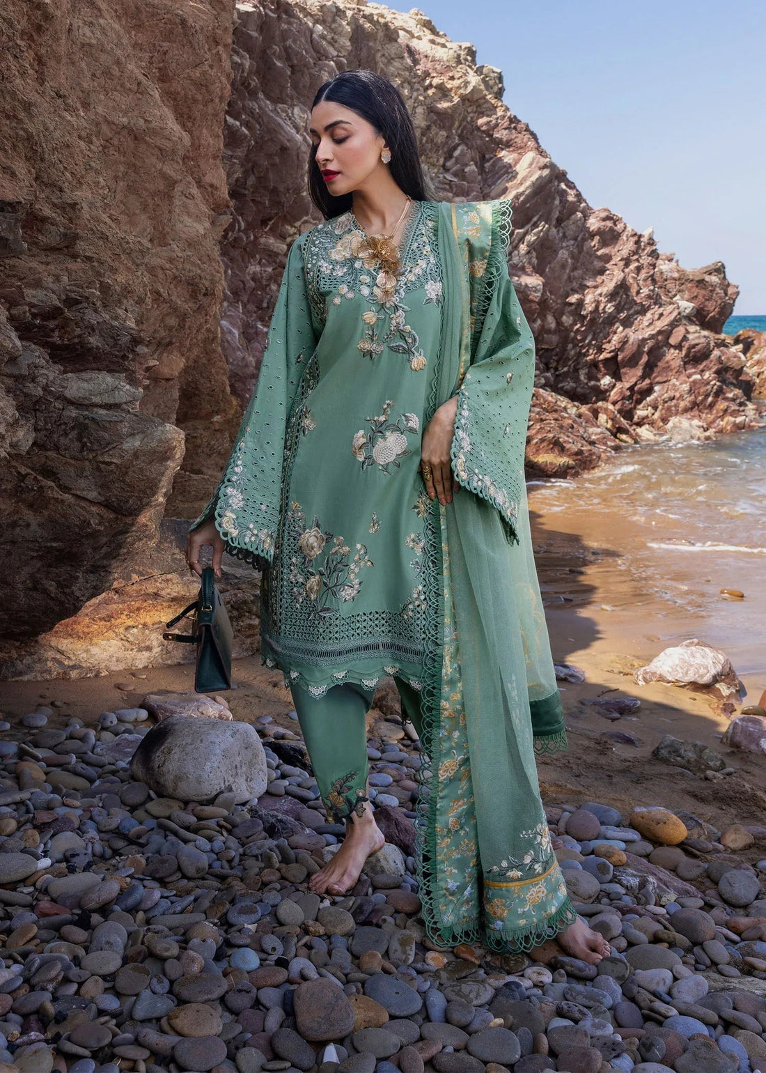 Crimson | Floe by Crimson | Parsi Threads - D5 A - Aqsa Fabrics