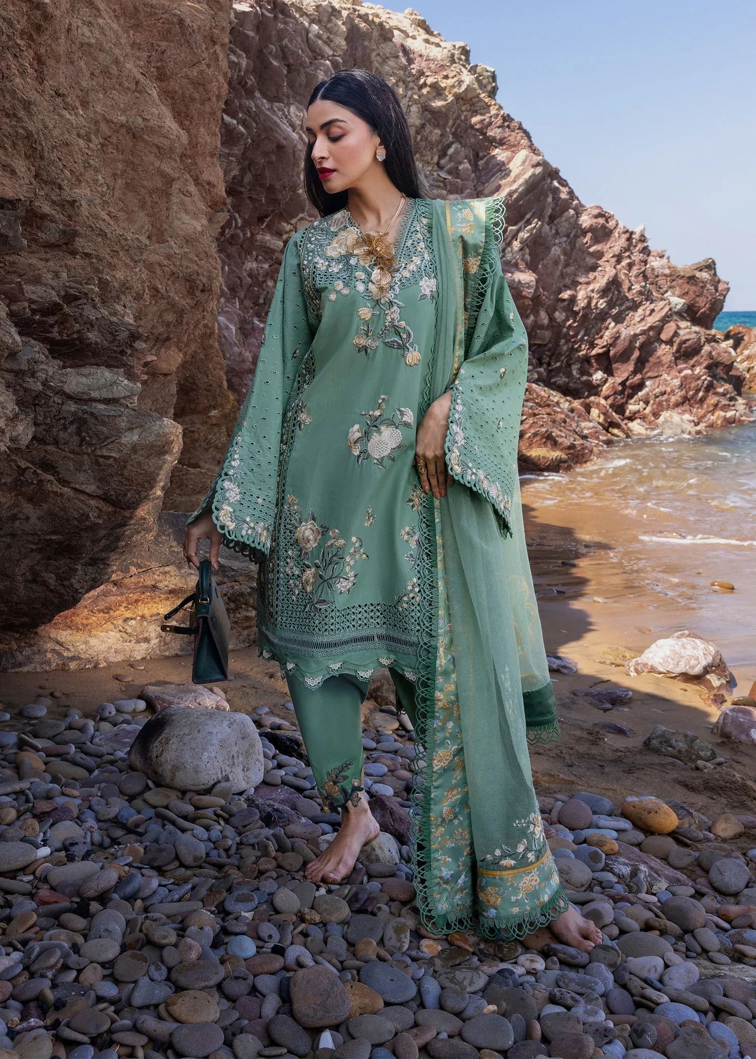 Crimson | Floe by Crimson | Parsi Threads - D5 A - Aqsa Fabrics