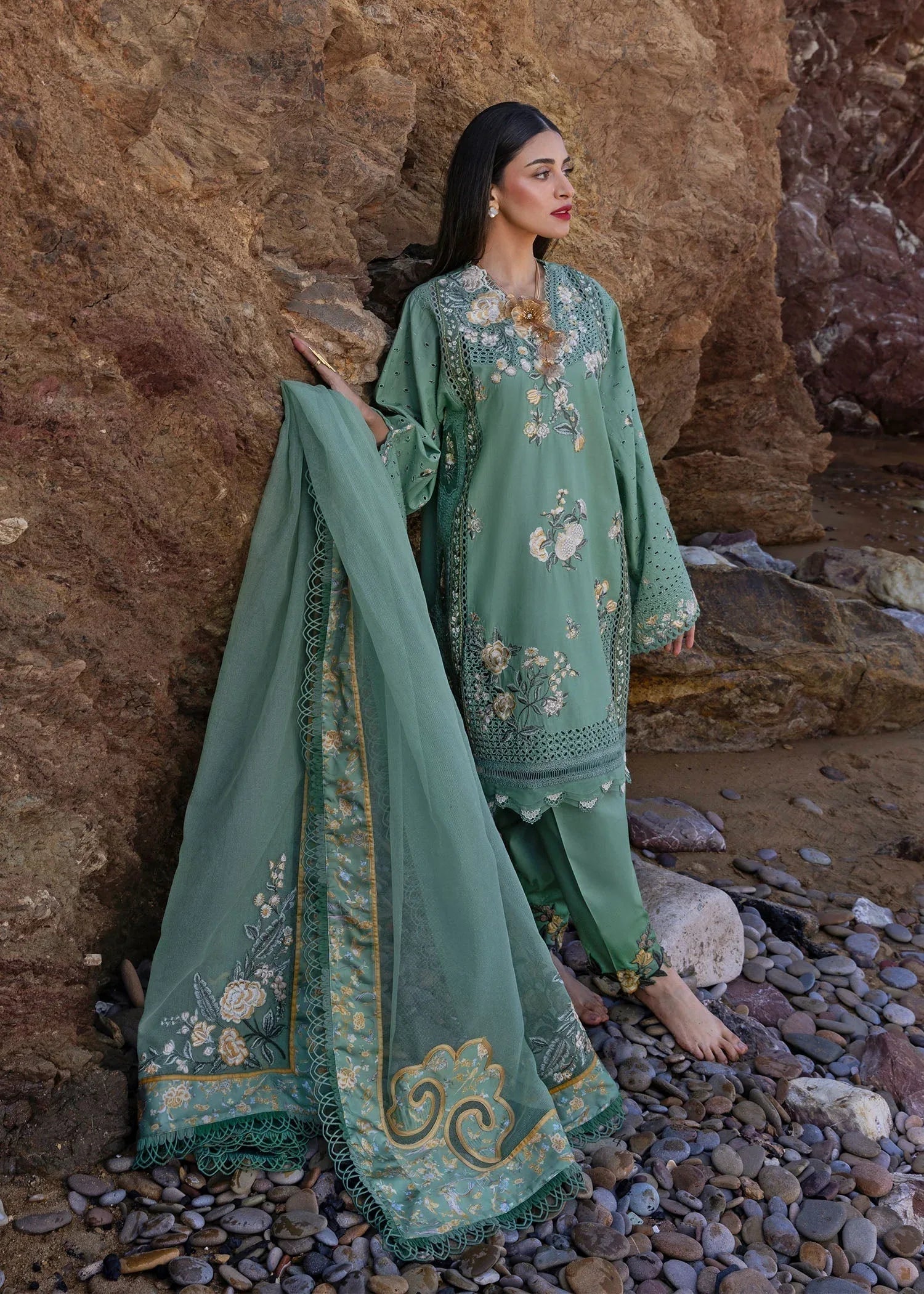 Crimson | Floe by Crimson | Parsi Threads - D5 A - Aqsa Fabrics