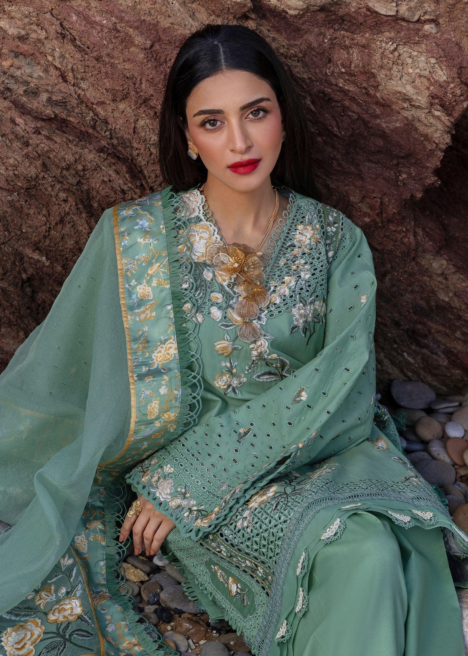 Crimson | Floe by Crimson | Parsi Threads - D5 A - Aqsa Fabrics