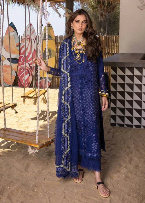 Saira Shakira | Luxury Lawn 25 | LEYLA-B - Aqsa Fabrics