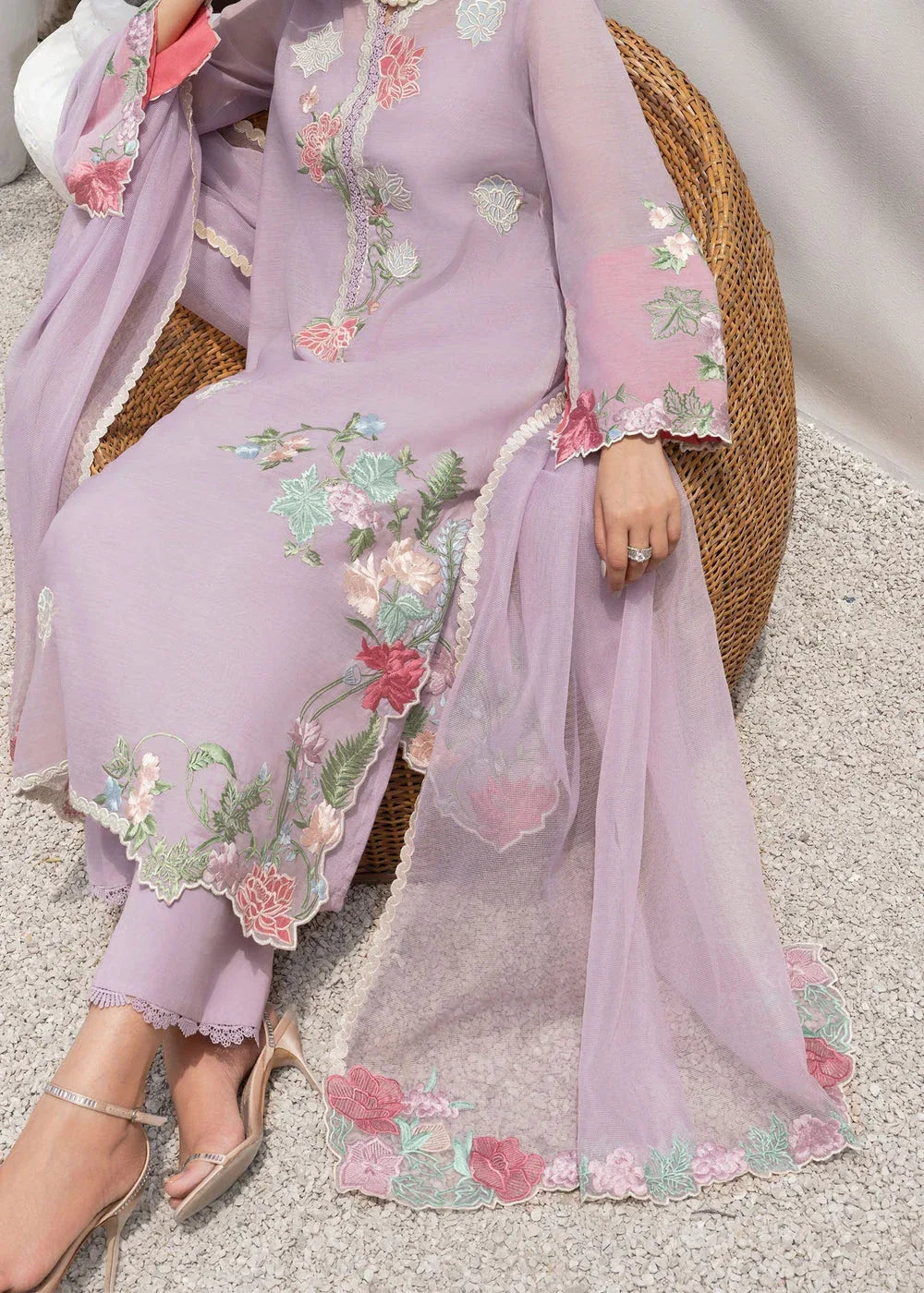 Saira Shakira | Rosea Casual Pret 25 | Irisé - Aqsa Fabrics