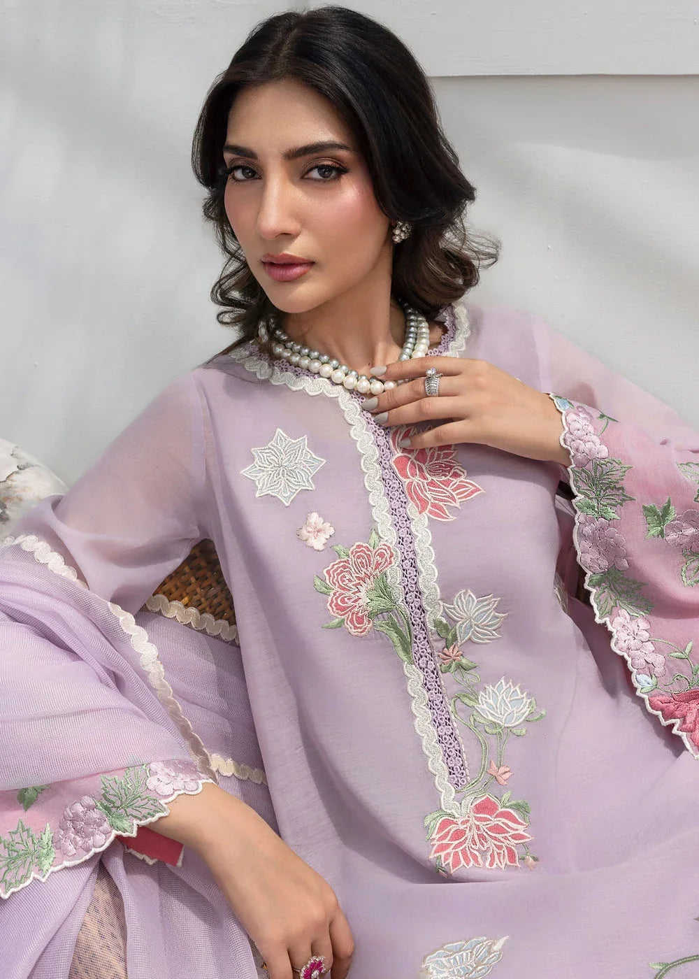 Saira Shakira | Rosea Casual Pret 25 | Irisé - Aqsa Fabrics