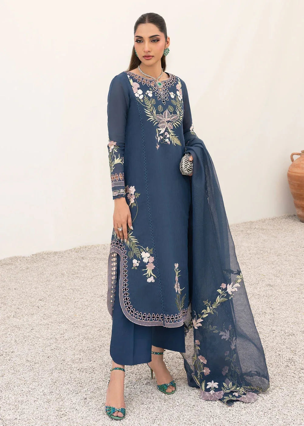 Saira Shakira | Rosea Casual Pret 25 | Midnight - Aqsa Fabrics