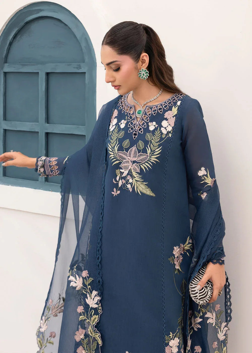 Saira Shakira | Rosea Casual Pret 25 | Midnight - Aqsa Fabrics