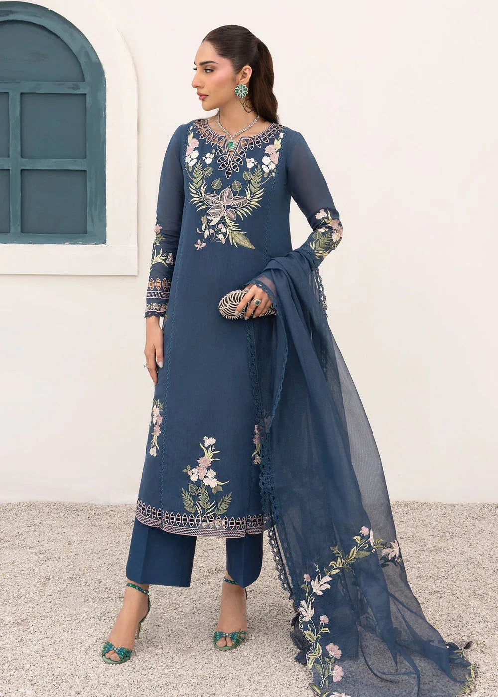 Saira Shakira | Rosea Casual Pret 25 | Midnight - Aqsa Fabrics