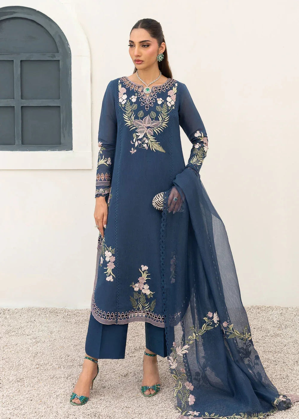 Saira Shakira | Rosea Casual Pret 25 | Midnight - Aqsa Fabrics