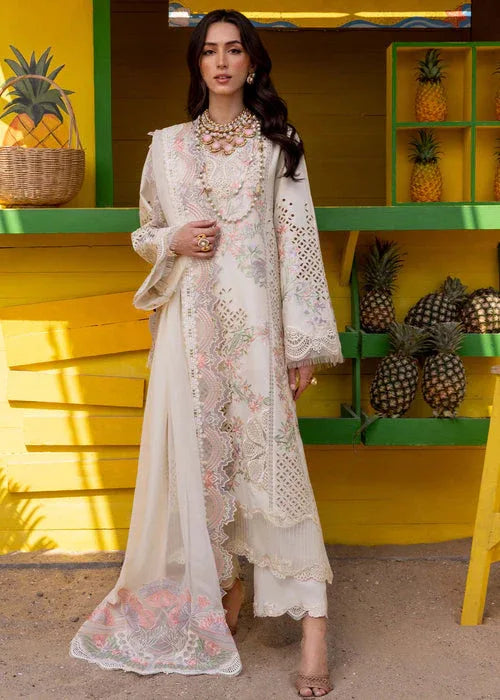 Saira Shakira | Luxury Lawn 25 | DAHLIA-A - Aqsa Fabrics