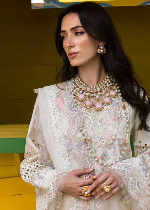 Saira Shakira | Luxury Lawn 25 | DAHLIA-A - Aqsa Fabrics