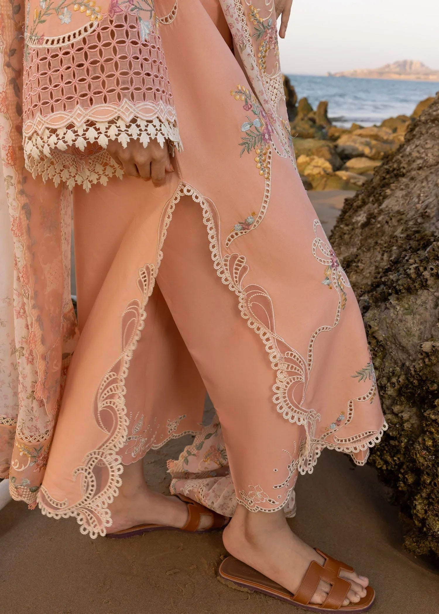 Crimson | Floe by Crimson | Twirls And Ties - D8 A - Aqsa Fabrics
