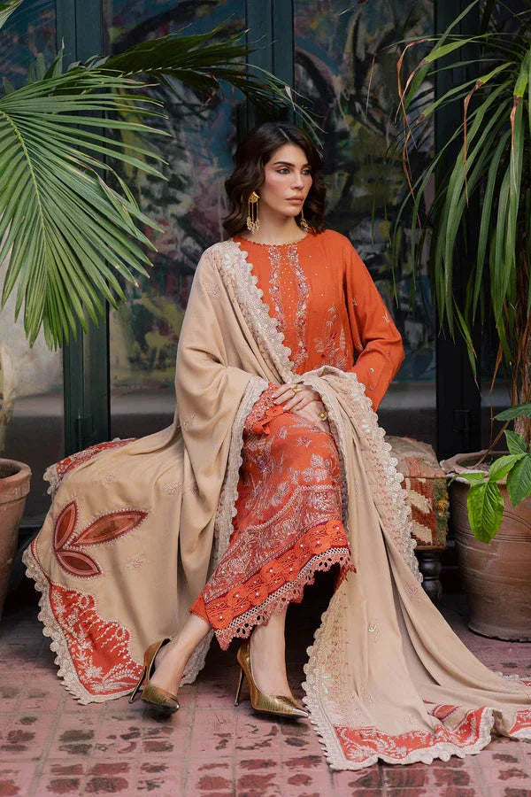 Nureh | Exclusive Leather Peach | NE-184 - Aqsa Fabrics