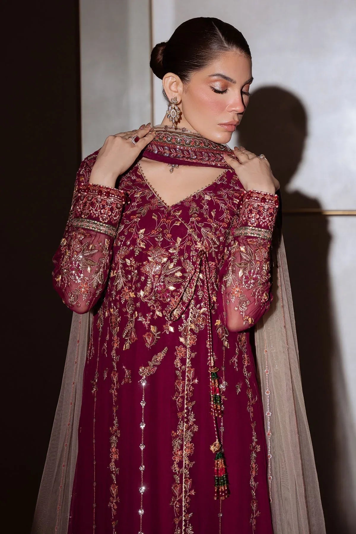 Nureh | Elaya Formals | NEL-86 - Aqsa Fabrics
