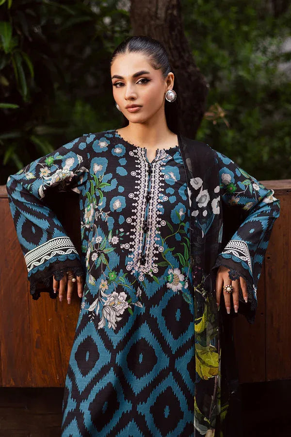 Nureh | Signature Printed Linen | SP-165 - Aqsa Fabrics