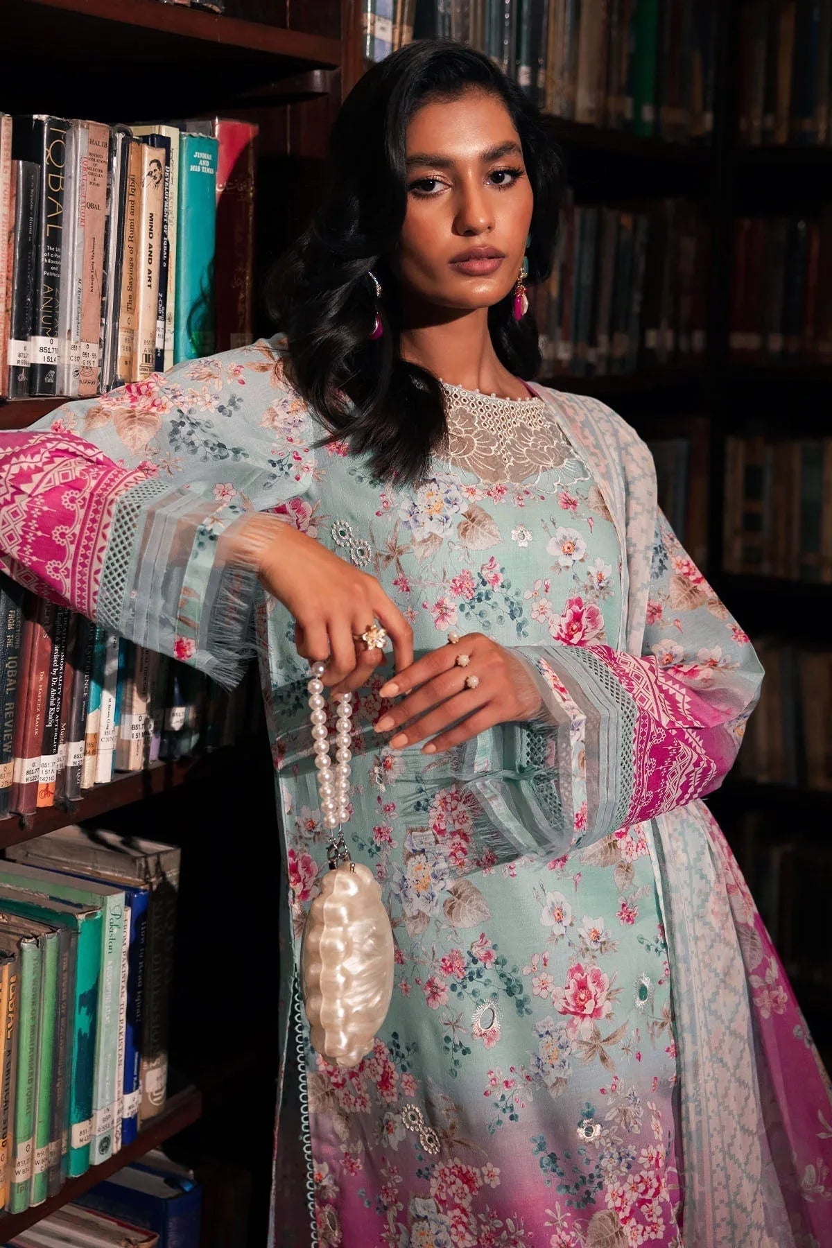 Nureh | Glam Girl Lawn | GL-16 - Aqsa Fabrics