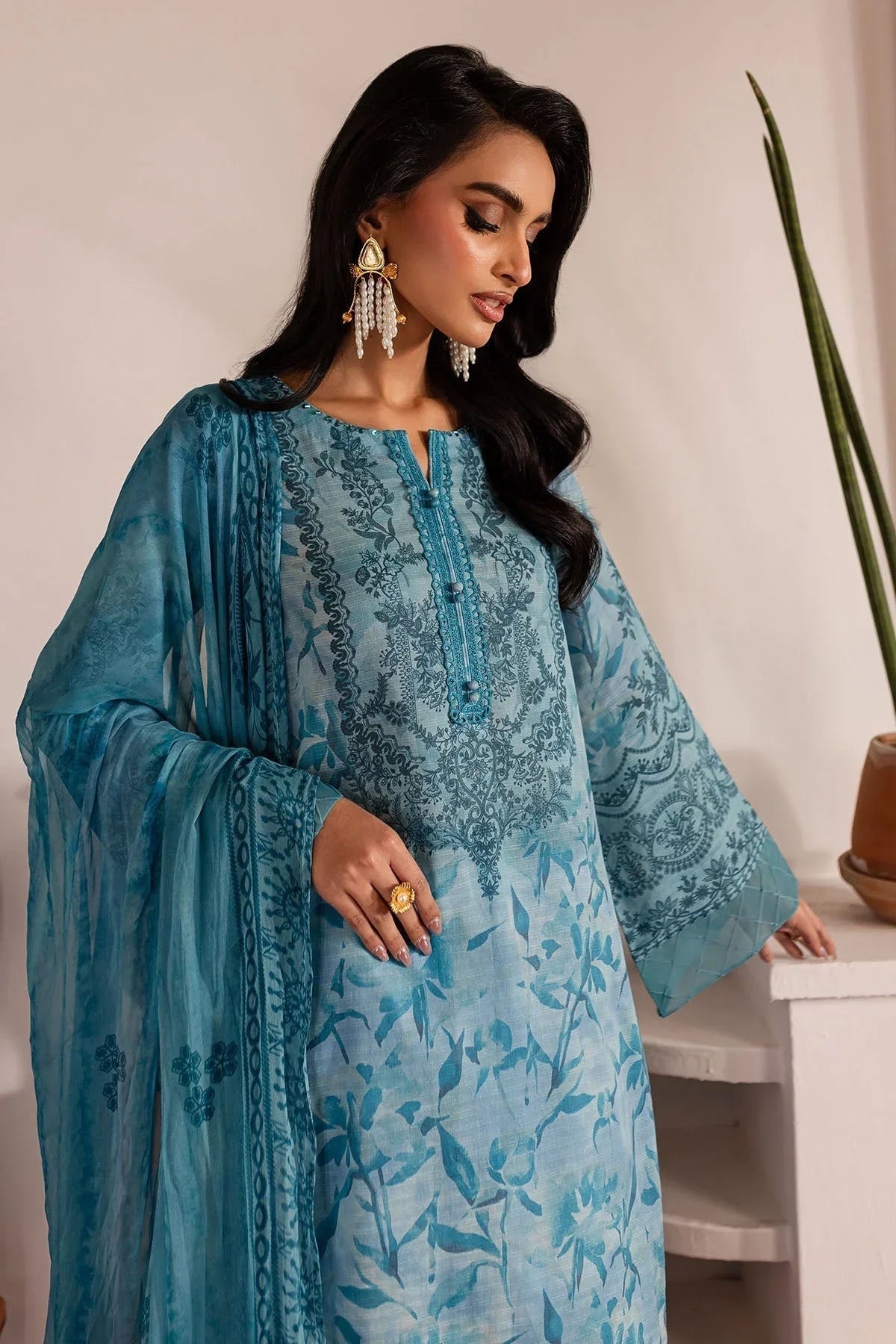 Nureh | Printed lawn 25 | SP-140 - Aqsa Fabrics