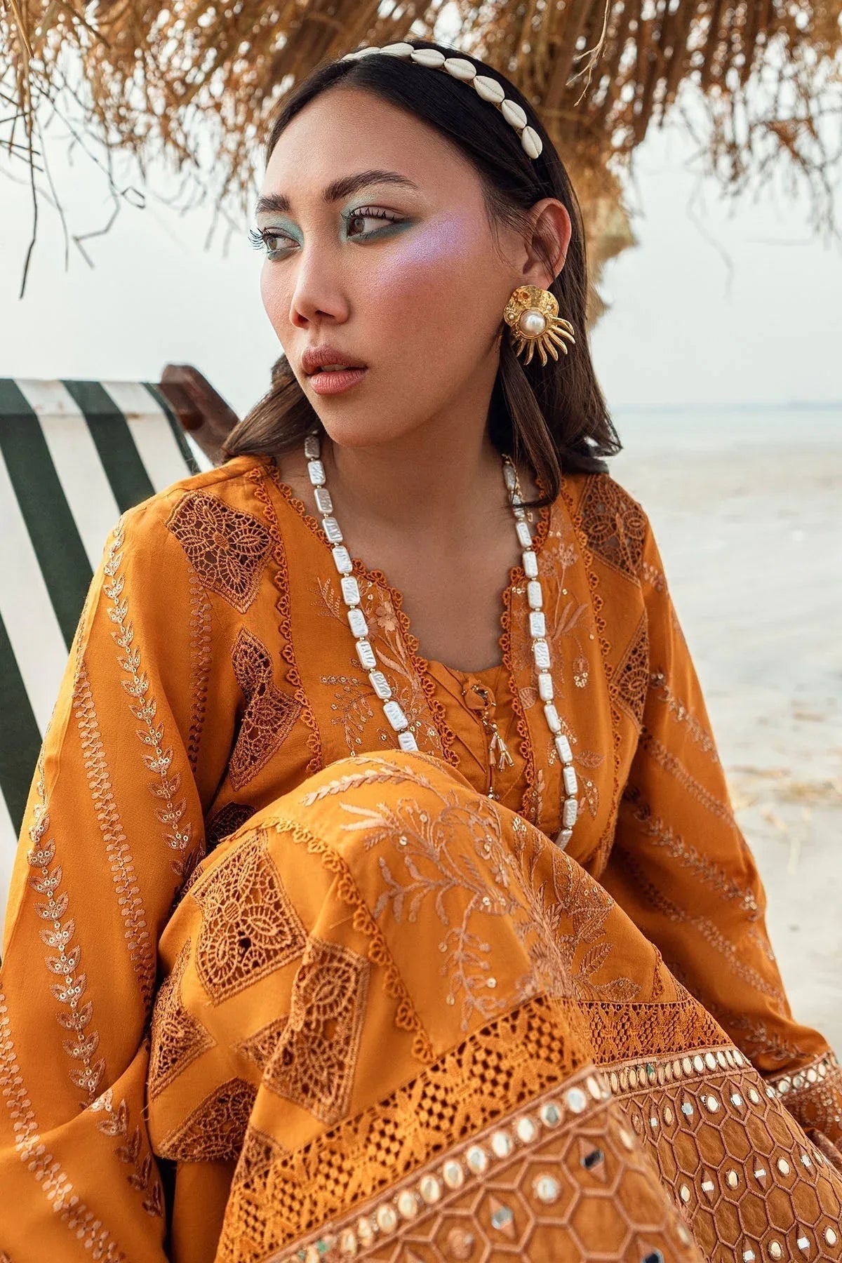Nureh | Khuwab Luxury Lawn | NE-149 - Aqsa Fabrics