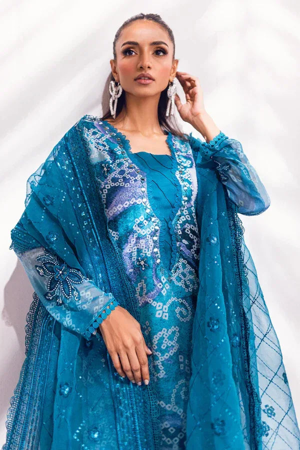 Nureh | Ballerina Formals | Blue Charm - Aqsa Fabrics