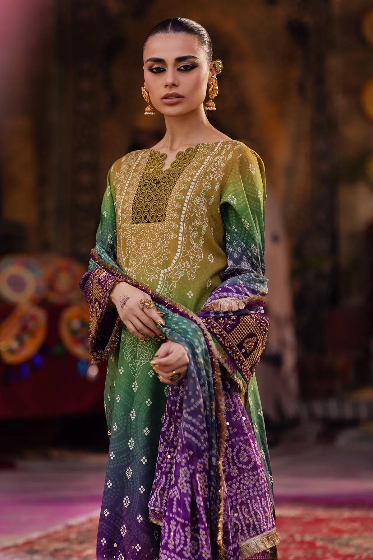Nureh | Bazaar Lawn | NS-132 - Aqsa Fabrics