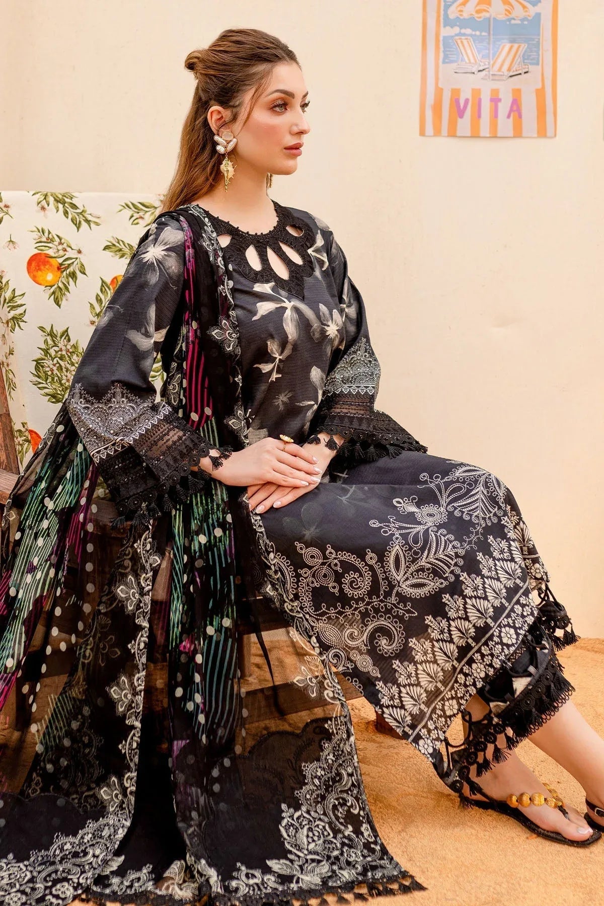 Nureh | Gardenia Lawn 25 |NSG-185 - Aqsa Fabrics