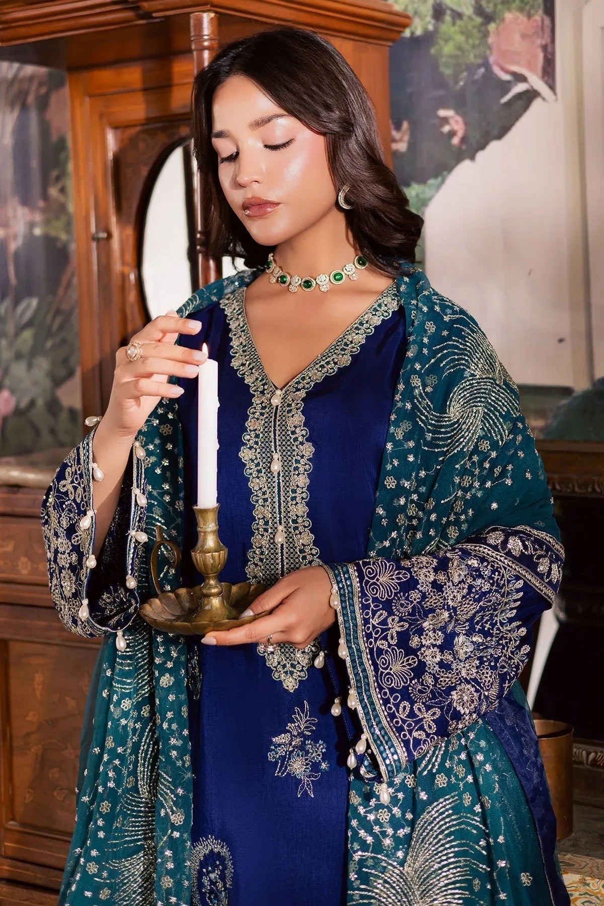 Nureh | Nur Mahal | NE-192 - Aqsa Fabrics